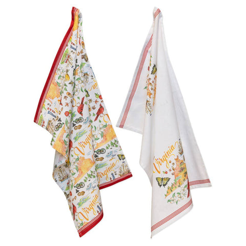 Virginia 28" Cotton Tea Towels, Set/2