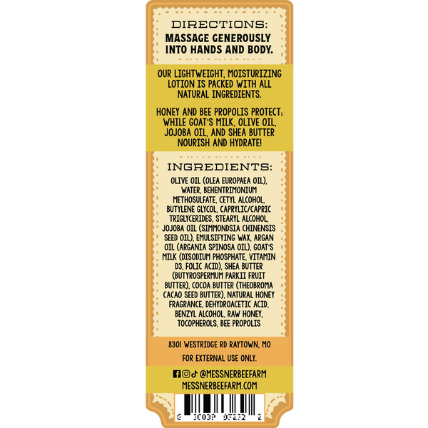 Wildflower Honey - Milk and Honey Lotion - 8oz