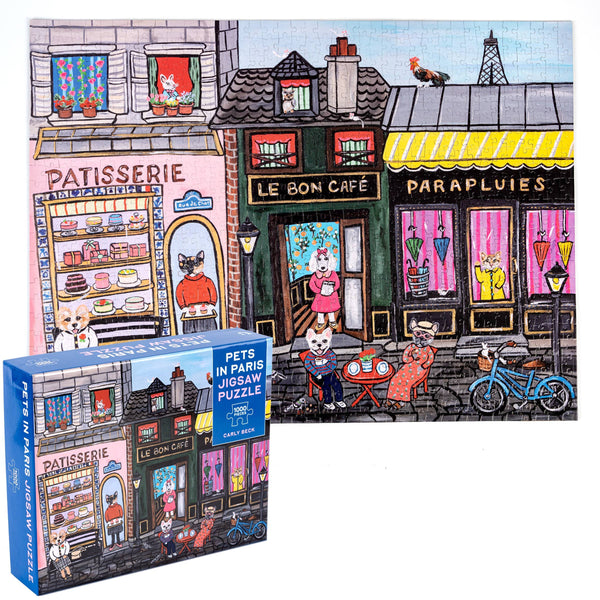 Puzzle, Pets in Paris 1,000-Piece Jigsaw Puzzle