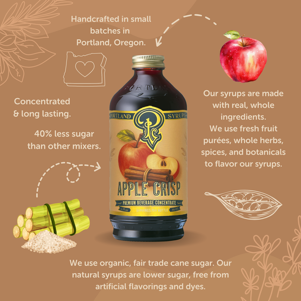 Bar/Beverage Mixer: Apple Crisp Syrup 12oz