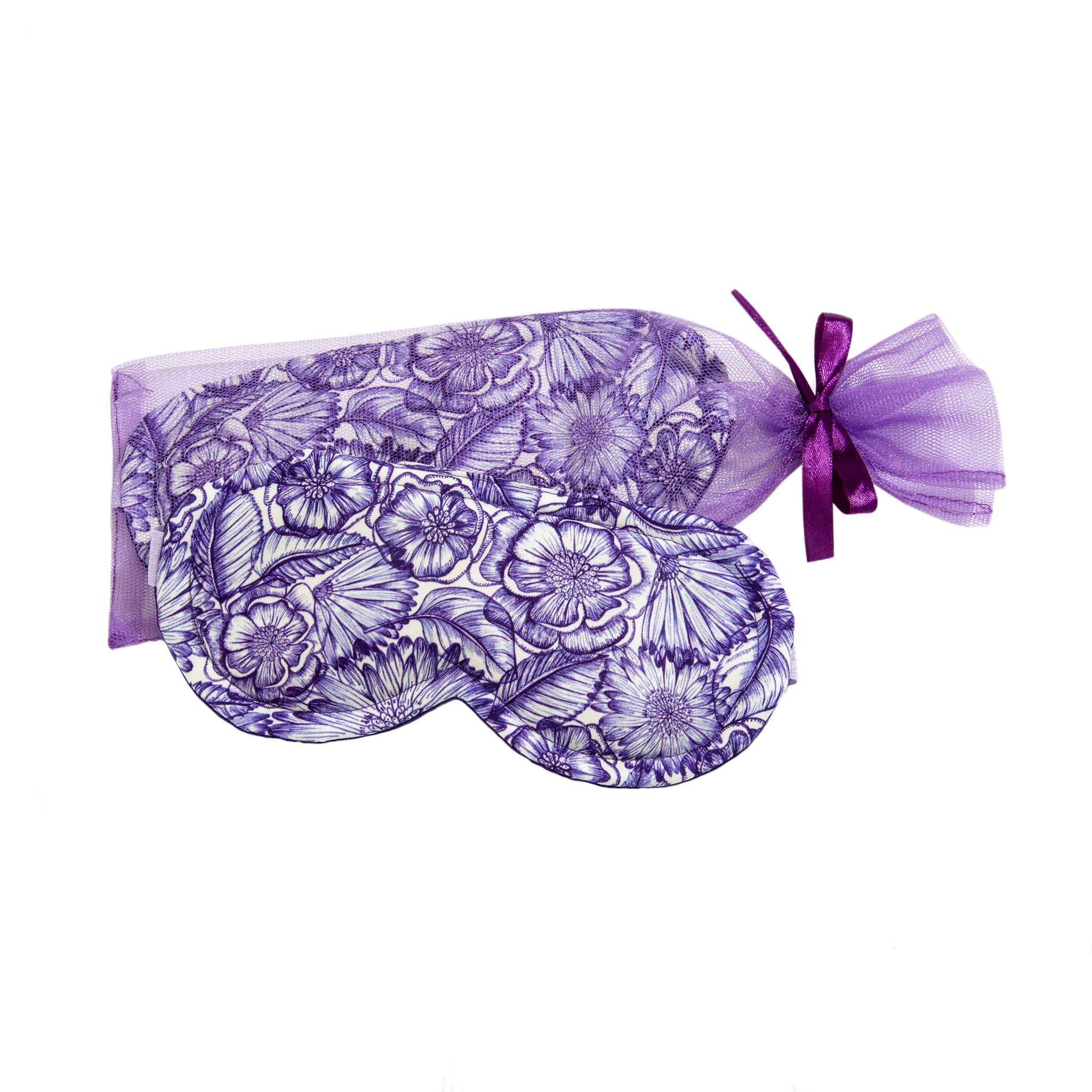 Lavender Purple Bouquet Sleep Mask