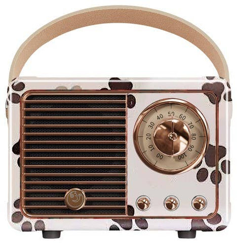 Vintage Bluetooth Speaker, Paw Print