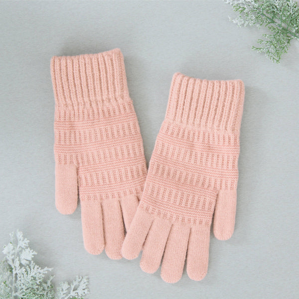 Gloves, Emery Knit- Pink