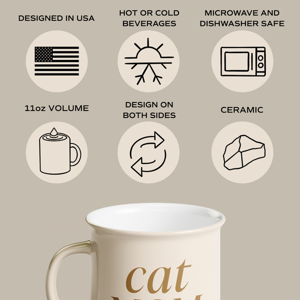 Mug, Cat Mom Campfire Mug