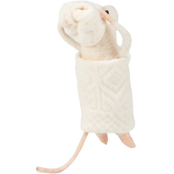 Ornament, Felt, Bathtime Mouse Critter