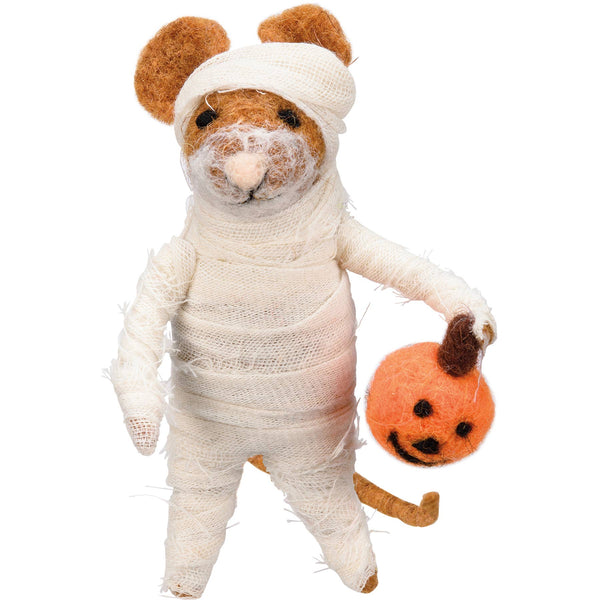 Ornament, Felt, Mummy Mouse Critter
