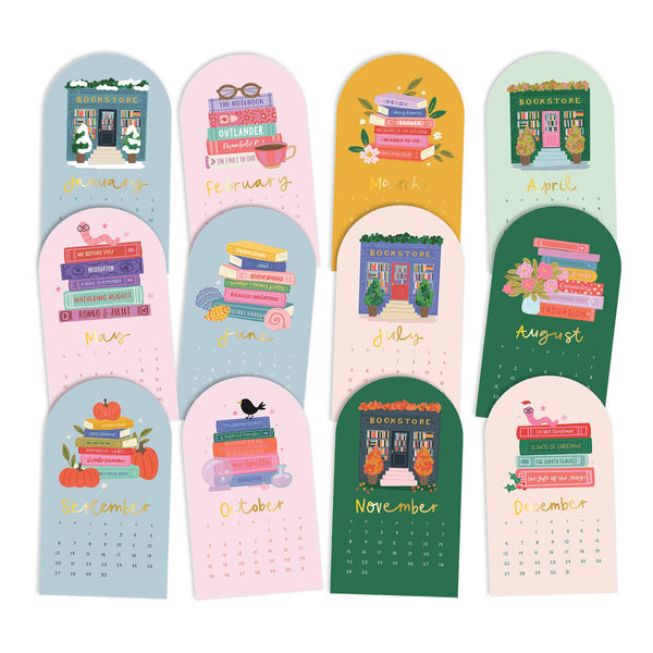 2026 Book Lover's Mini Desk Calendar