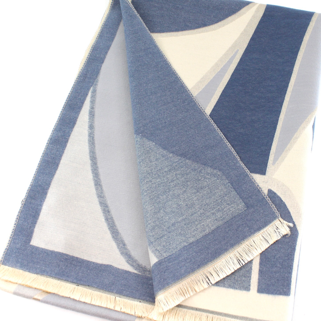 Scarf, Abstract, Denim
