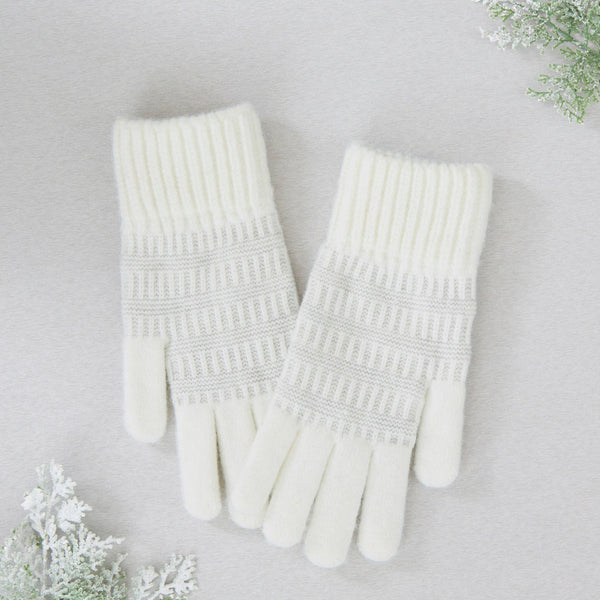 Gloves, Emery Knit - Cream