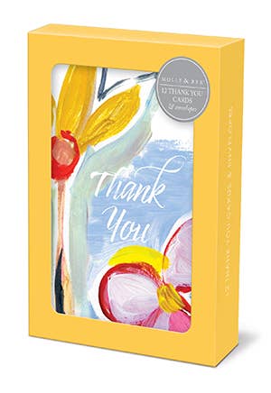 Boxed Notes, Large Scale Floral Set/12