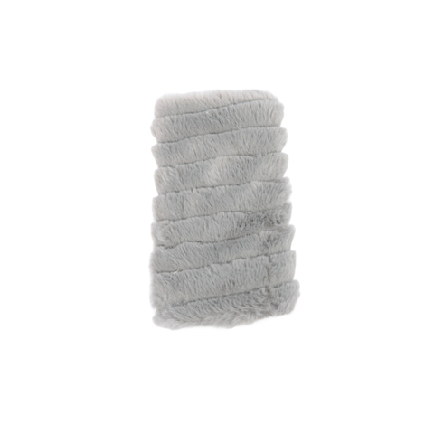 Gloves, Fingerless Faux Fur Tasmin, Gray