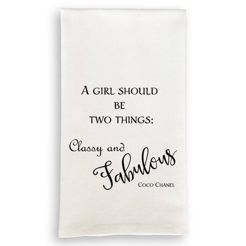 Tea Towel, A Girl Should Be