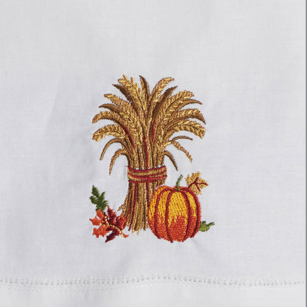 Guest Towel, Harvest Wheat Embroidered
