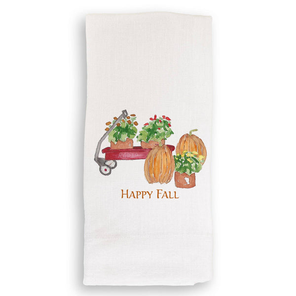Tea Towel, Fall Wagon