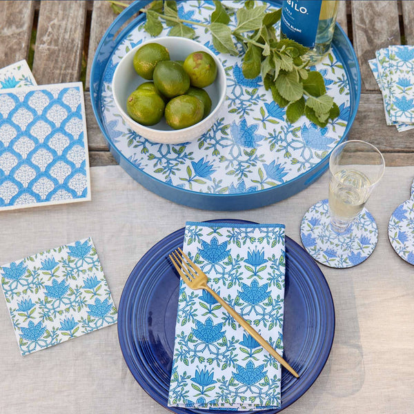 Tilly Blu Dinner Napkins, Set/6