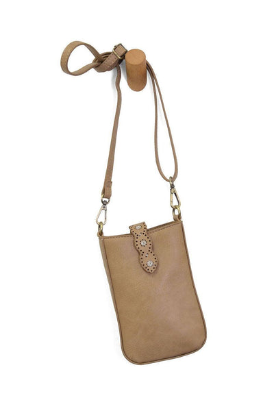 Crossbody/Cell Phone Bag: Camel