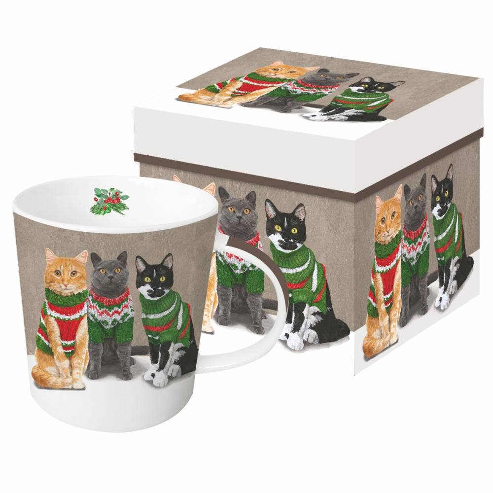 Mug in Gift Box, Sweater Cats