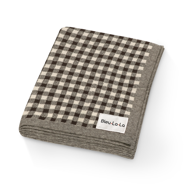 Baby Blanket, 100% Cotton Swaddle Receiving Plaid Pink
