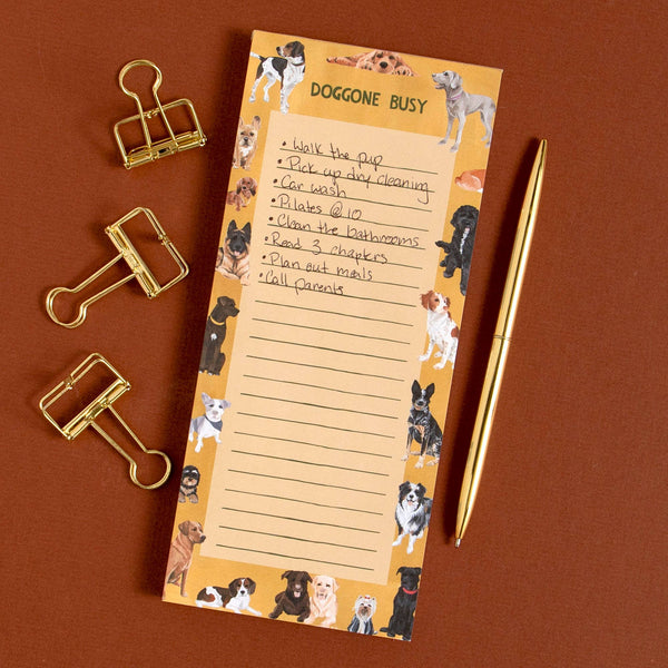 Doggone Busy Dogs To Do Notepad