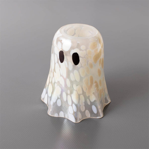 Ghostly Glimmer Glass Votive Holders