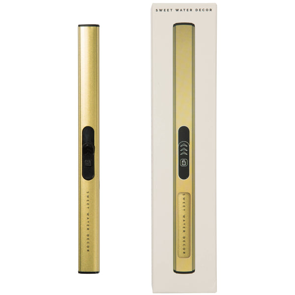Lighter, Rechargeable Electric, Gold