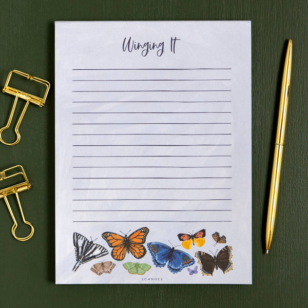 Winging It Butterfly To Do Notepad