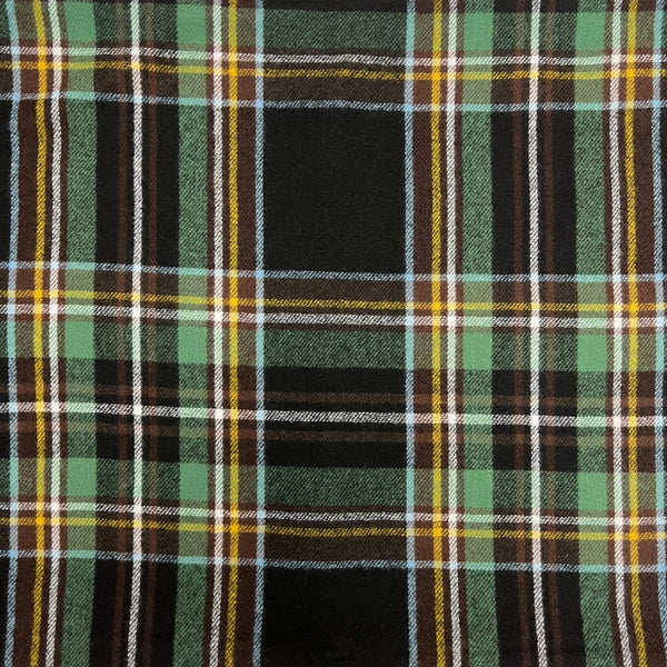 Scarf, Tartan Woven w/Tassels: Black