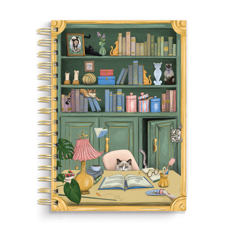 Notebook, Cat Library Spiral