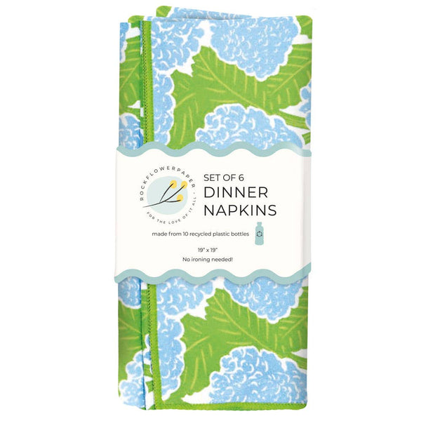 Hydrangea Eco Dinner Napkins Set/6