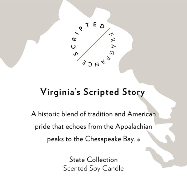 Virginia State Soy Candle : Reusable Glass