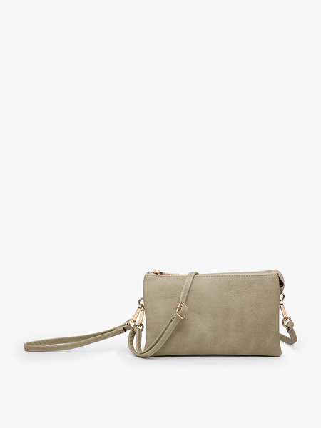 Crossbody/Wristlet: Riley 3 Compartment: Willow