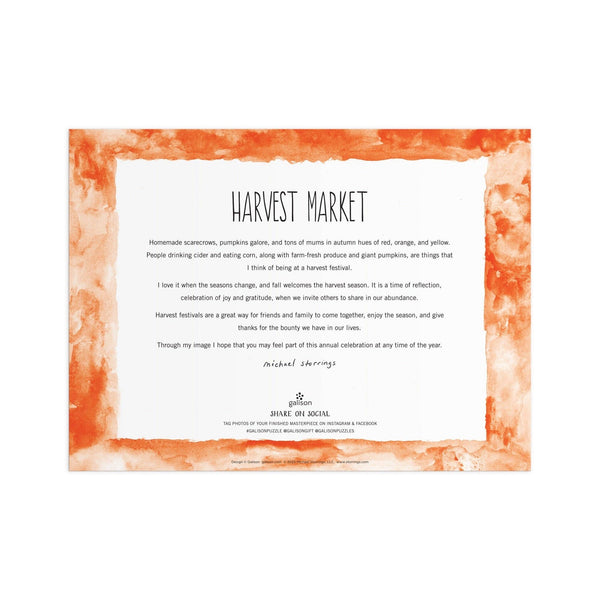 Puzzle, Harvest Market 1000 Pc
