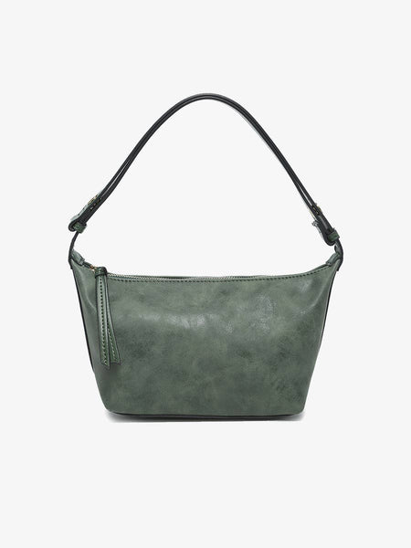 Shoulder Bag, Vittoria Suede : Forest Green