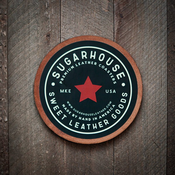 Leather Coaster, Fore! Golf