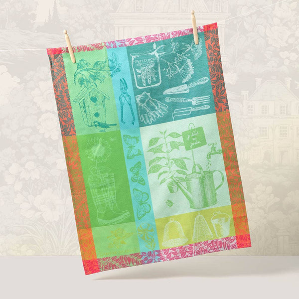 Kitchen Towel, Made in France, Mon Petit Jardin Printemps