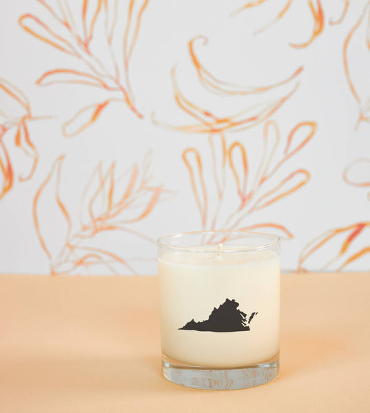 Virginia State Soy Candle : Reusable Glass