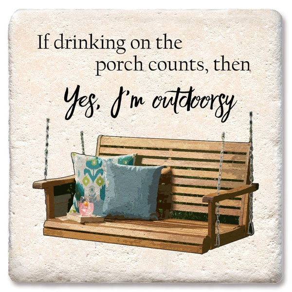 Coaster, I'm Outdoorsy