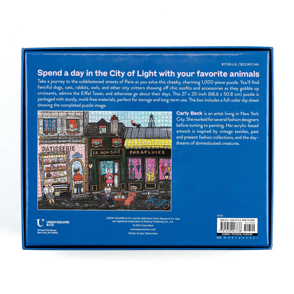 Puzzle, Pets in Paris 1,000-Piece Jigsaw Puzzle