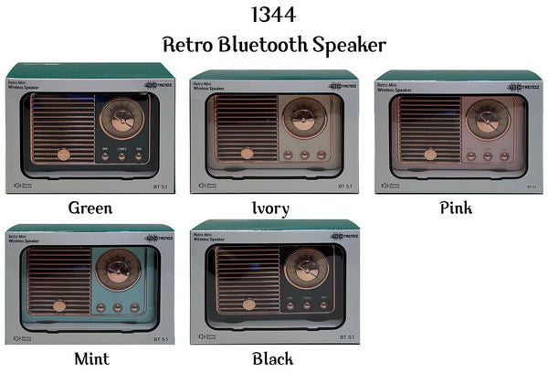 Vintage Bluetooth Speaker: Black