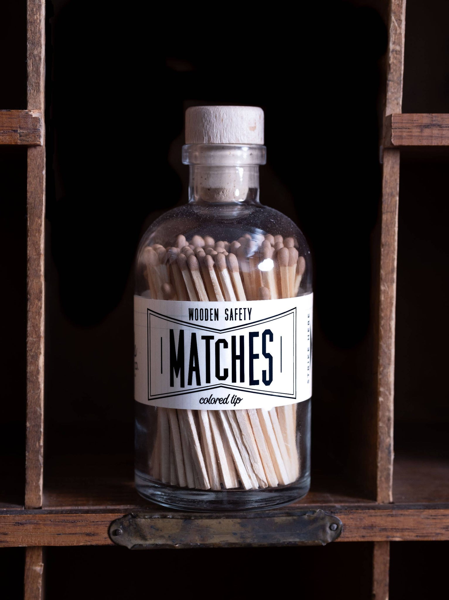 Matches, Apothecary Jar, Tan