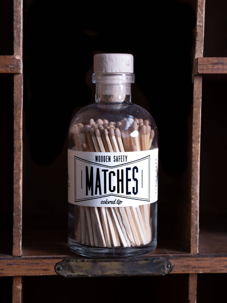 Matches, Apothecary Jar, Tan