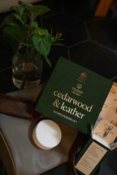 Shower Steamers, Cedarwood & Leather