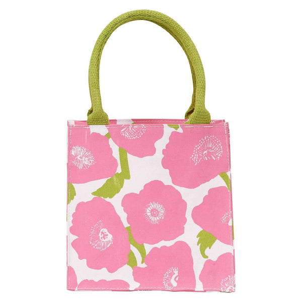 Reusable Tote, Poppies Pink