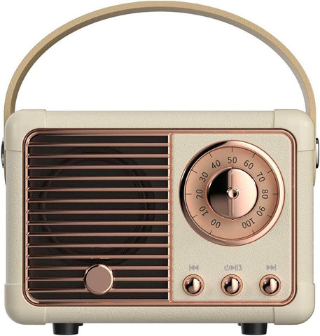 Vintage Bluetooth Speaker, Ivory