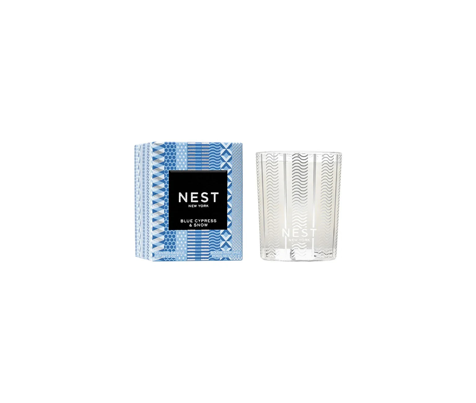 Nest Candle, 2oz Votive Blue Cypress & Snow