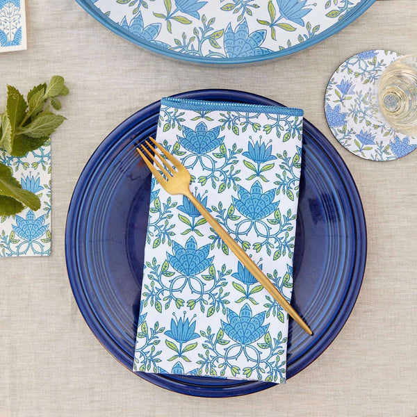 Tilly Blu Dinner Napkins, Set/6