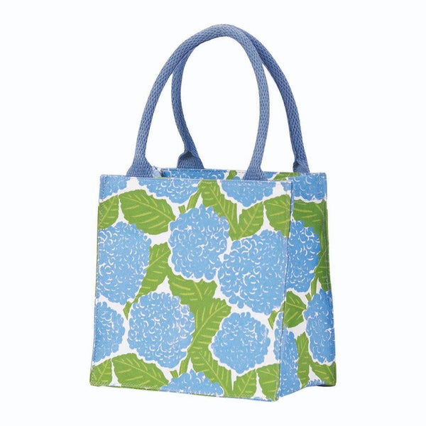 Reusable Tote, Blue Hydrangea