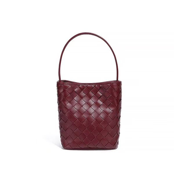 Shoulder/Crossbody Woven Bag: Wine