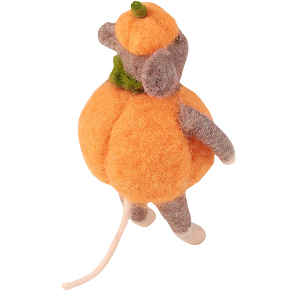 Ornament, Felt, Mouse Pumpkin Critter