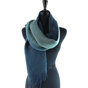 Scarf, Bryce Canyon Pleated Blue